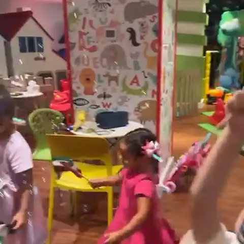 Children celebrating UAE unity at Kids Zone
